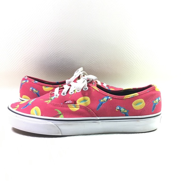 RARE VANS Authentic Pool Vibes Red Parrot Size 11 - Picture 6 of 10